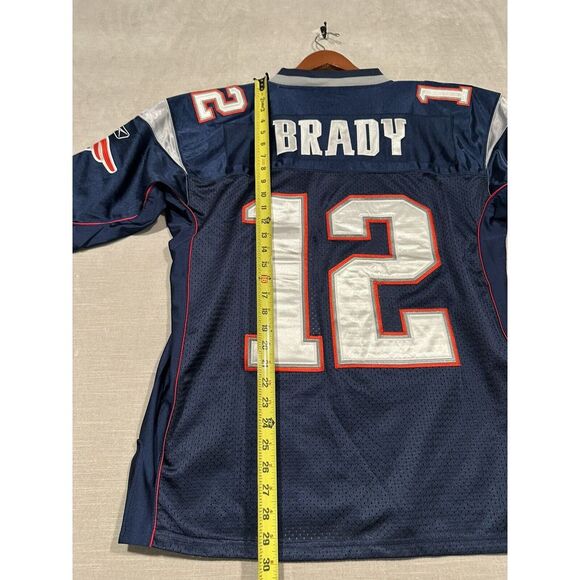 Tom Brady #12 On‎ Field Jersey Reebok NFL Equipment Adult Size 48 (XL) Patriots - Picture 8 of 9